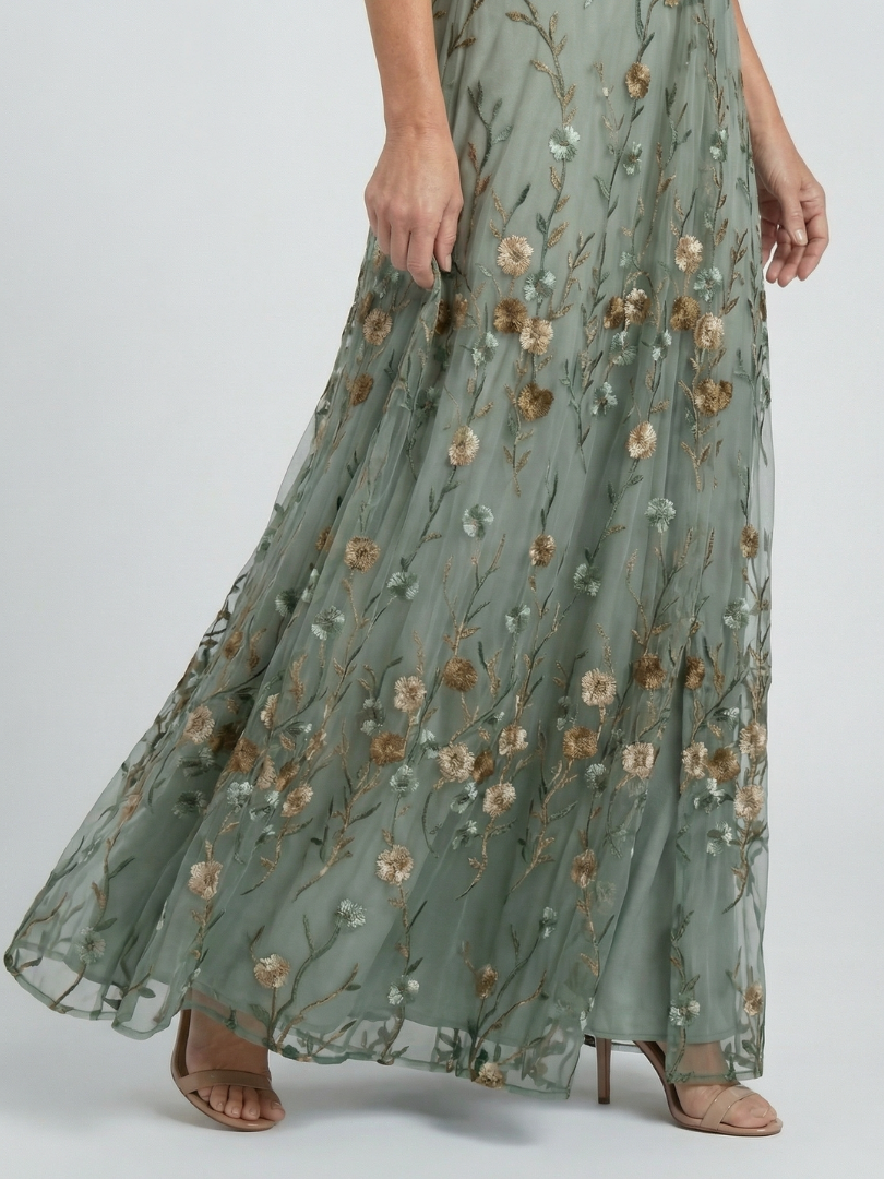 Łucja - Sukienka Maxi Halter Bloom Flow