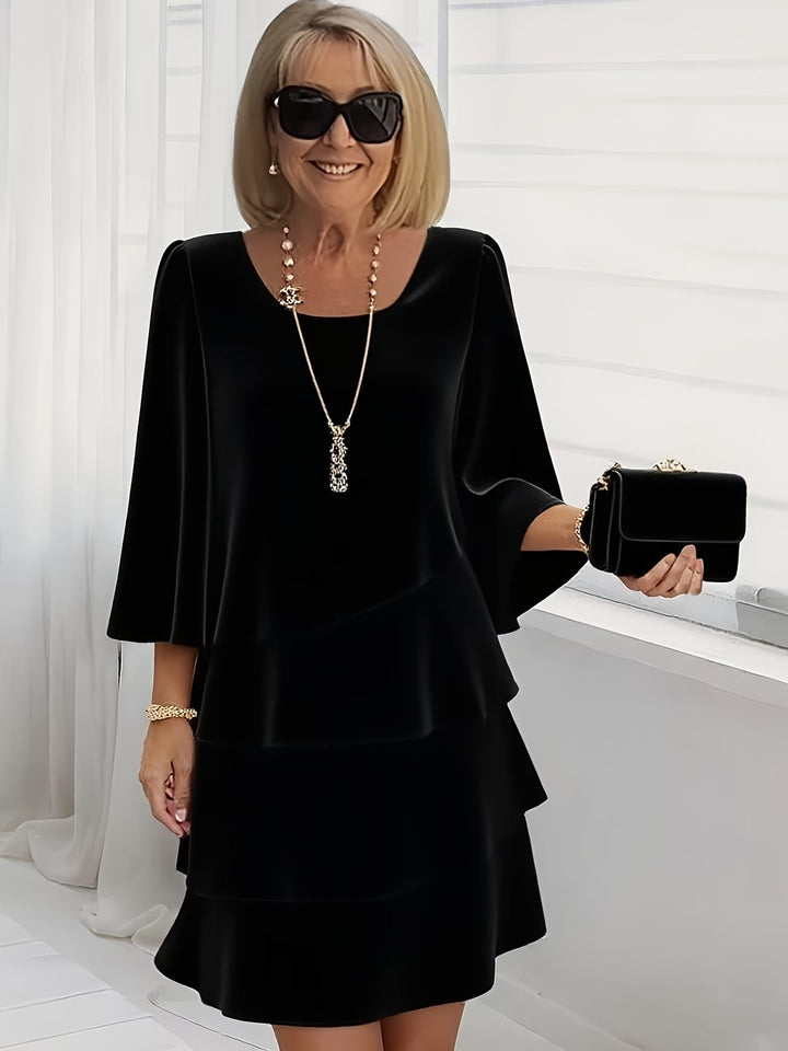 Wiesława | Elegancka Sukienka z Falbankami