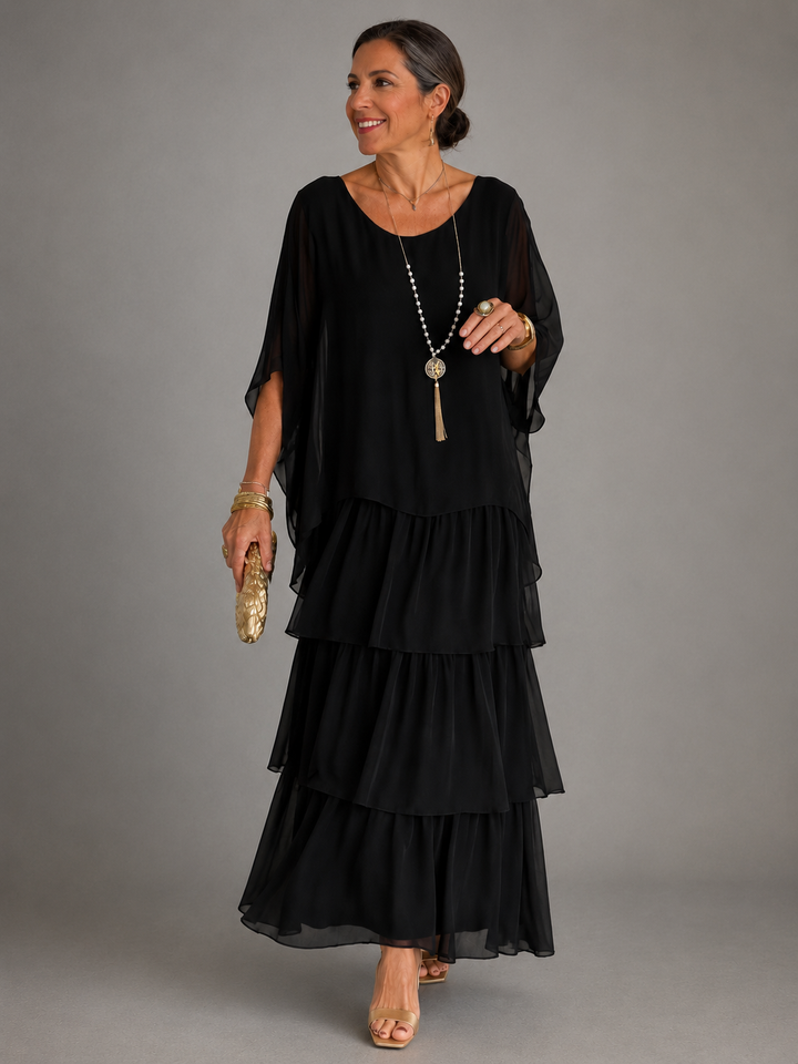Anna - Elegancka, Swobodna Sukienka Maxi