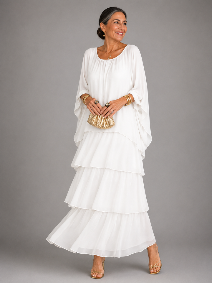 Anna - Elegancka, Swobodna Sukienka Maxi