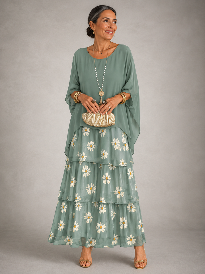 Anna - Elegancka, Swobodna Sukienka Maxi