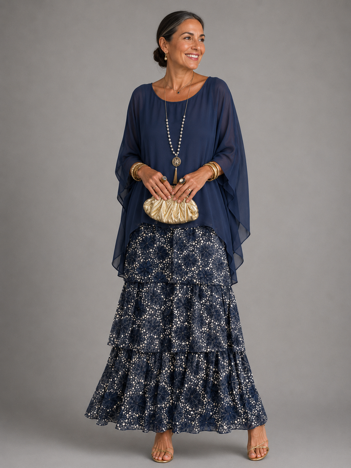 Anna - Elegancka, Swobodna Sukienka Maxi