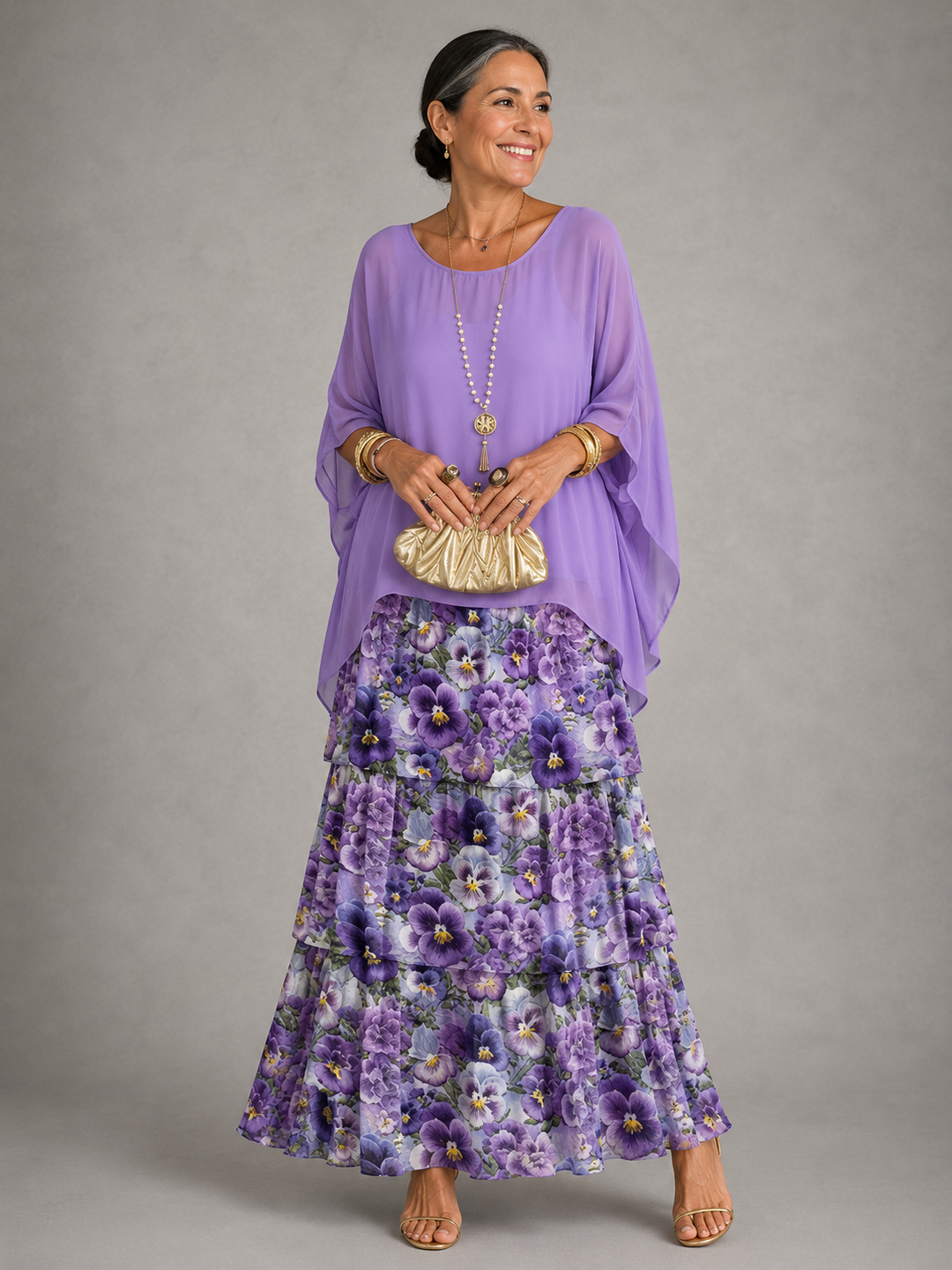 Anna - Elegancka, Swobodna Sukienka Maxi