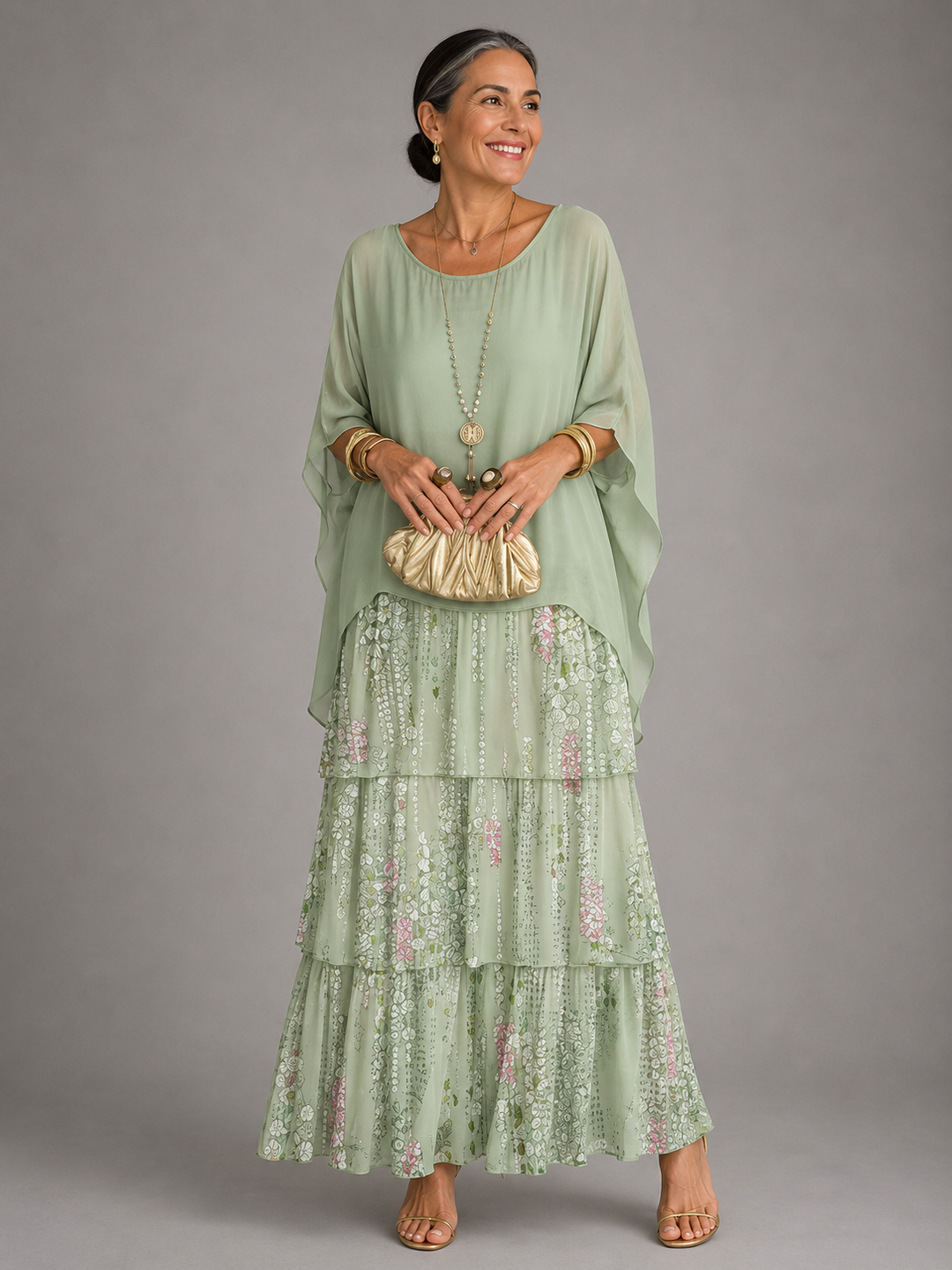 Anna - Elegancka, Swobodna Sukienka Maxi