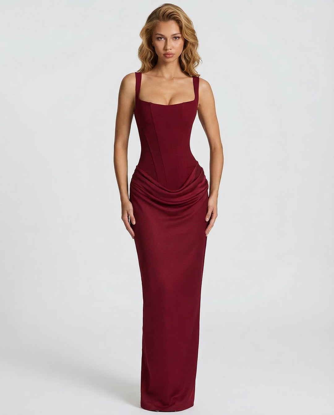 Aneta - Maxi w kształcie klepsydry