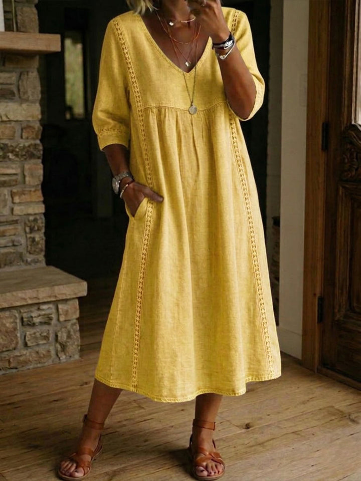 Sabina - Wygodna Casual Maxi Sukienka