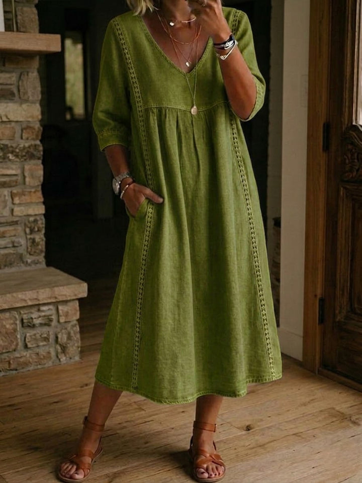 Sabina - Wygodna Casual Maxi Sukienka