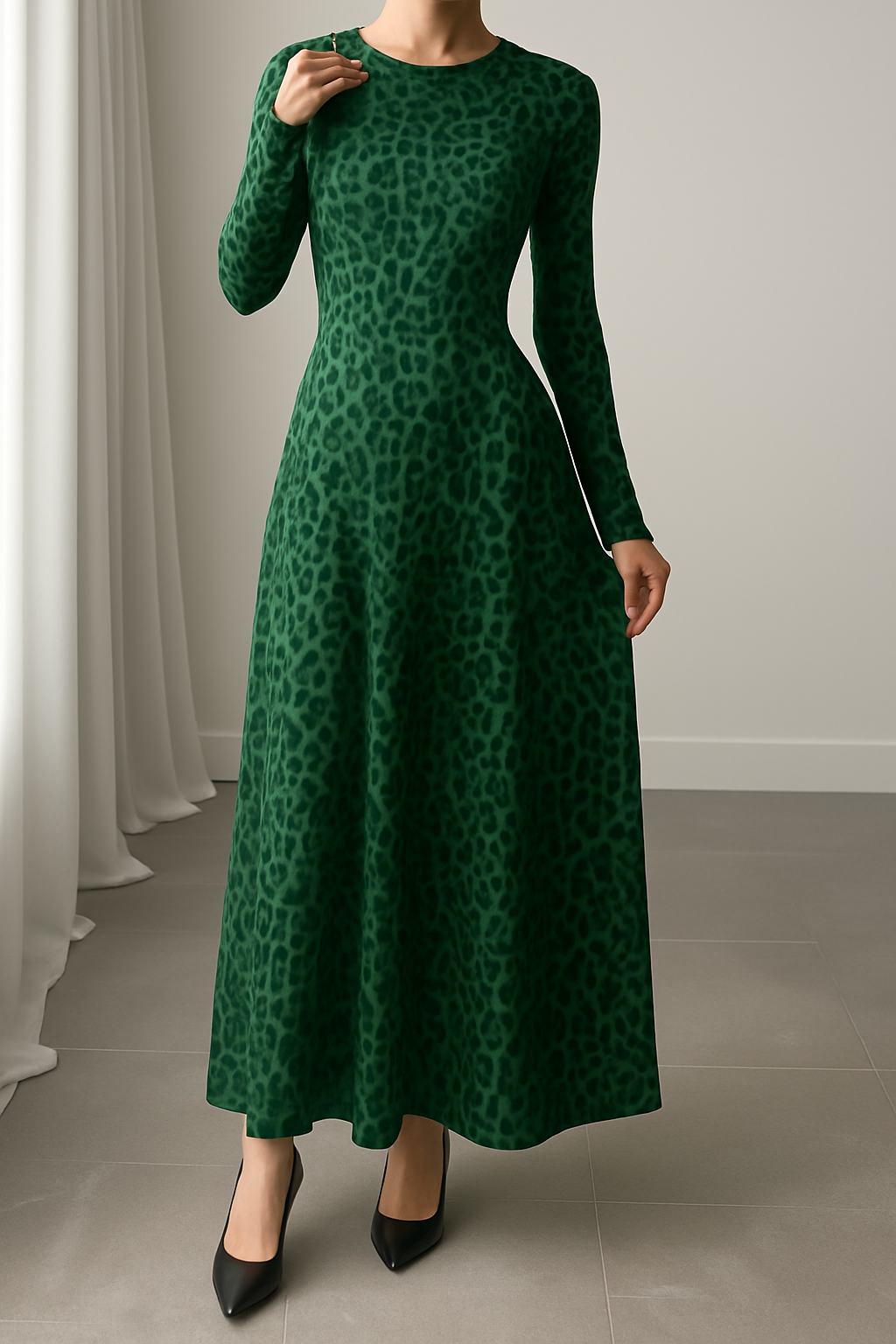 Marzena - Elegancka Długa Sukienka